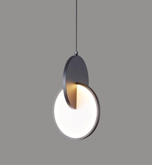 Lampă suspendată H-80/1H BK 8W 4000K D18*H26cm