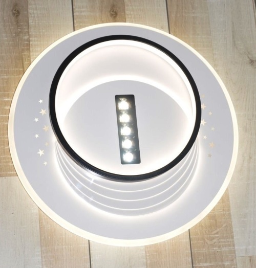 Потолочный светильник JL-MK7371 WH+BK 128W D460*H60mm