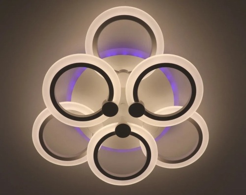 Lustra TY-8010-6 WH RGB 96+22W 490*100mm