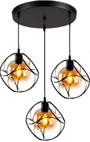 Lustra YS N2-3 BK RD/base