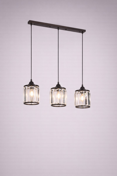 Lampă suspendată SL XR-1030-3 BK L/base
