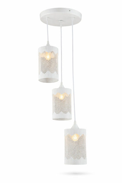 Lampă suspendată QH N6049/3H WT RD