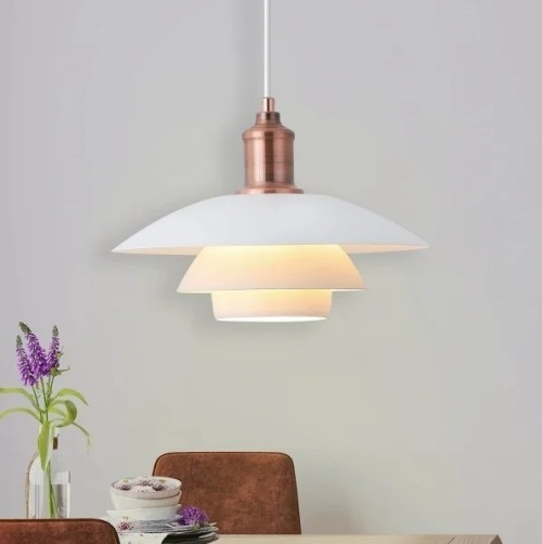 Lampă suspendată JH-44 WH E27