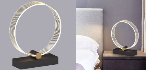 Lampă de birou BLK 2002-1 BK+GD