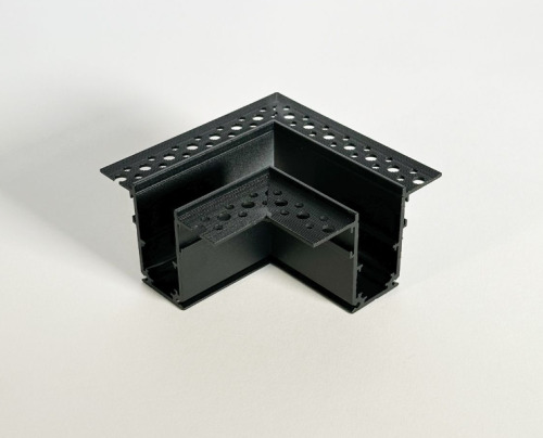 Conector MS orizontal de colț #1 încorporat profil BK magnetic