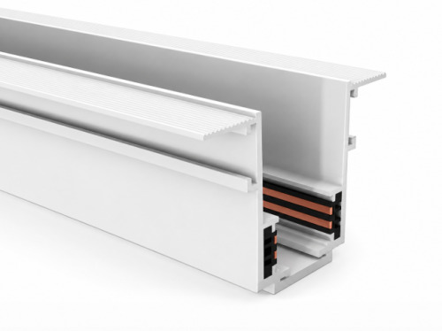 Șină încastrată MS RAIL-track F 2m WH perforat magnetic