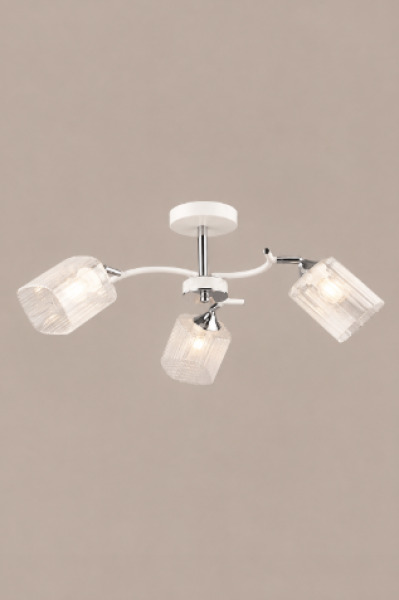 Lustra QH N6605/3 WH+CR E27 D670*H250
