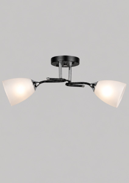 Lustra QH K2332/2 BK+CH E27 L480*W220*H250