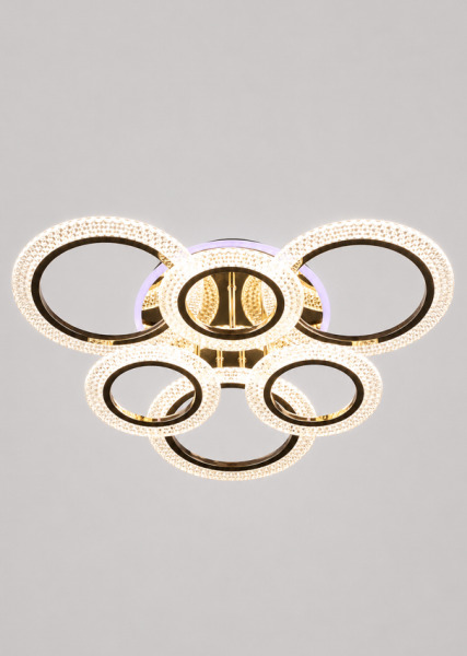 Lustra QH YH1395/3+3 GD+RGB 3(7W+11W) 3000+6500K D690*H140