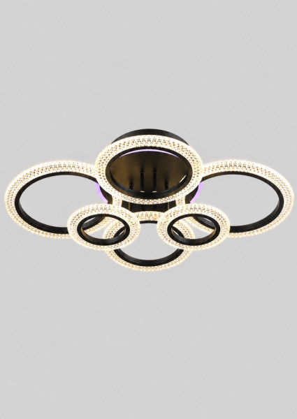 Lustra QH YH1397/6 BK+RGB 3(7W+11W) 3000+6500K L830*W590*H140