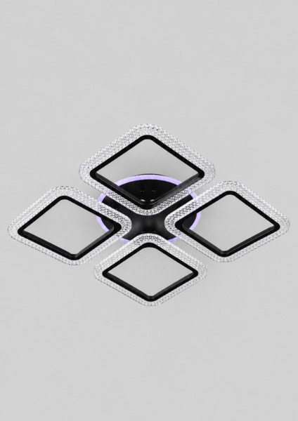 Lustra QH YH1392/4 BK+RGB 4*13W 3000+6500K L580*W580*H90