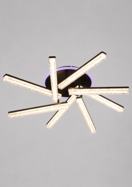Lustra QH YH1711/8 BK+RGB 8*6W 3000+6500K D600*H145