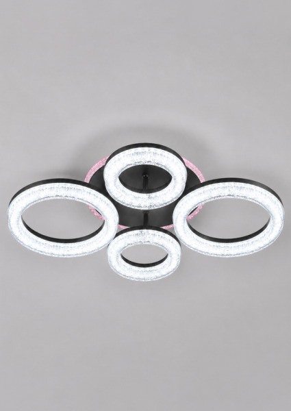 Lustra QH YH1713/2+2 BK+RGB 2*(7W+12W)3000+6500K L550*W390*H105