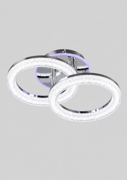 Lustra QH YH1703/2 CH+RGB 2*12W 3000+6500K L330*W225*H155