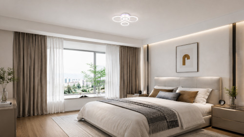 Lustră LED de tavan cu iluminare colorată și telecomandă QH YH1397/4 WT+RGB - 10