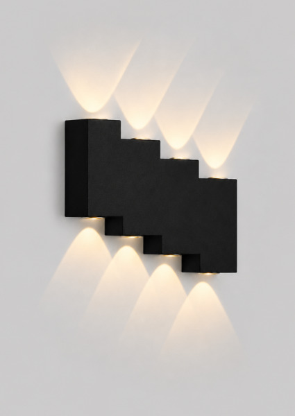 Lampă DF8104/8 YS BK 8W 160*160*30mm 2800-3000K IP65