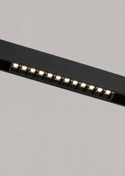 LED liniar MS GRILLE 12W 220mm BK magnetic