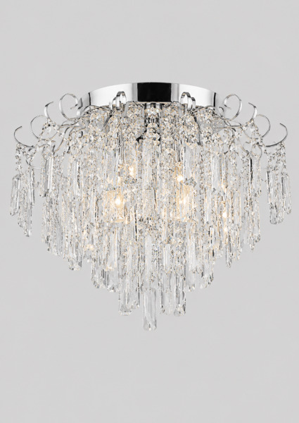 Lustra QH E2590/6+6 CH 6*E27+6*5W 560*430mm