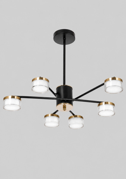 Lustra QH YH1361/6 BK+GD D660*H470 6*6W 3000+6500K