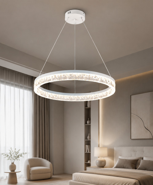 Lustra HJT L77262/500 WH 62W DIM D500*H1500mm