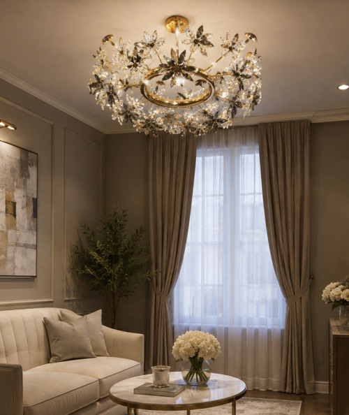Lustra HR 3018-600 CH+Clear-Smokey 60W