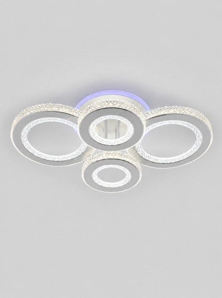 Lustra HJT 26064/2+2C WH+CR 128+20W RGB DIM+RC  580*390*140