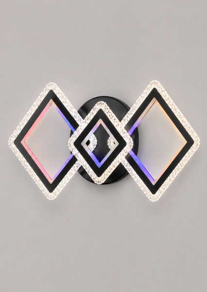 Lustra TY-ZT61-2+1 BK+CH RGB