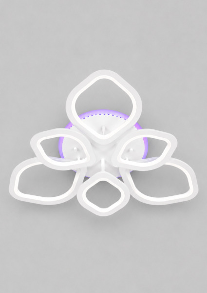 Люстра TY-8016-3+3 WH RGB 126W+22W