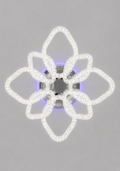 Люстра TY-P04-4+4 CH RGB 208W 780*650*160mm