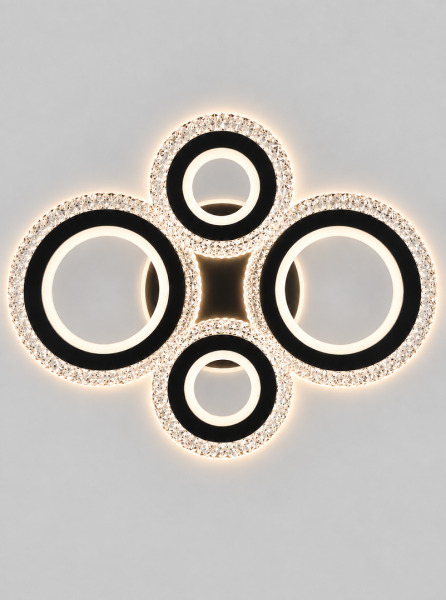 Люстра TY-ZL85-2+2 BK RGB 96W+22W 540*370*110