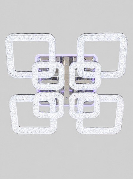 Lustra TY-P01-4+4 CH RGB 192W+28W 560*560*120mm